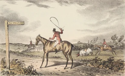 [Conjunto de doce "Ilustraciones / de Turner / a Nimrod / sobre la condición / de los cazadores", suplemento a la edición de C. J. Apperley de 1834.
