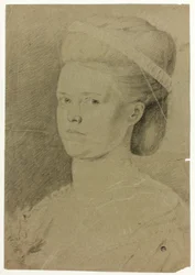 Busto retrato de una joven
