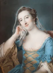 Retrato de Elizabeth, hija de Sir Edward Hulse, 1er Baronet, 1755