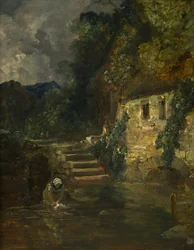 Un molino cerca de Tintern, c. 1824-26