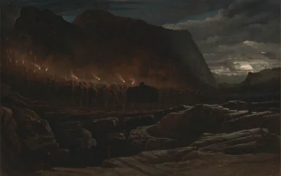 El funeral de un jefe de las montañas