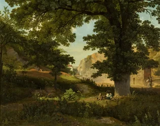 Rocas de Clifton desde Rownham Fields, c.1821