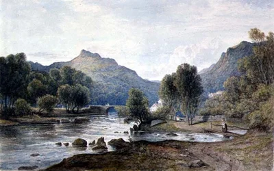 Una vista en Gales, c.1826