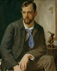 Retrato de Charles Holden (1875-1960) (óleo sobre lienzo)