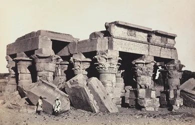 Egipto y Palestina: ruinas del templo de Sobek y Haroeri de Kom Ombo, Alto Egipto