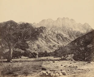 Monte Serbal, desde el Wádee Feyrán