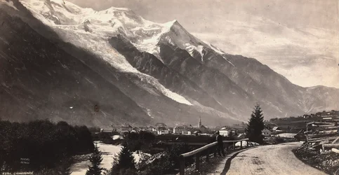 Vista panorámica de Chamonix-Mont Blanc, en Francia