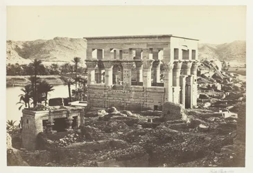 Lecho del faraón, Filae, del Gran Templo