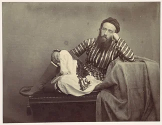 Retrato, traje veraniego turco