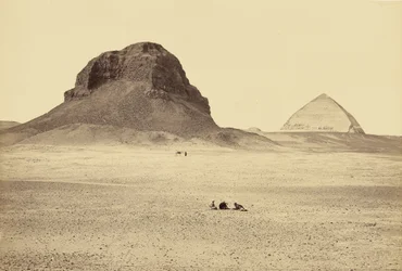 Las pirámides de Dahshur, desde el este