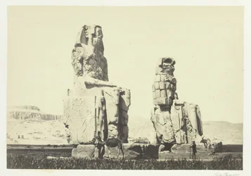 Las estatuas de Memnón, Llanura de Tebas
