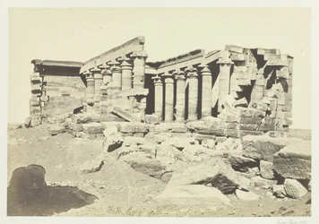 El templo de Maharaka, Nubia, 1857