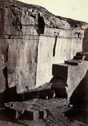 Vista de las canteras de sílice en Egipto
