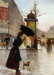 Escena de calle en París, 1890