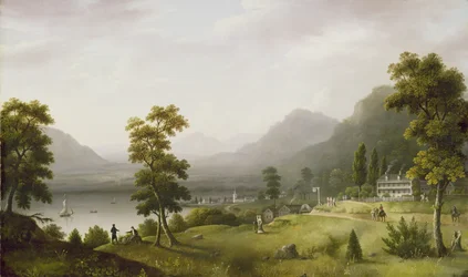 Taberna de Carters en la Cabeza del Lago George, 1817-18