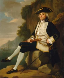 Capitán Sir Edward Vernon (1723-1794), mediados del siglo XVIII (óleo sobre lienzo)