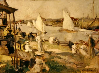 Una regata (óleo sobre lienzo)