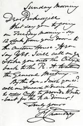 Una carta de Francis Leggatt Chantrey, 1839 1904