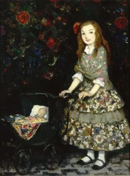 Doll Land Nurse 1925 (Óleo sobre tabla)