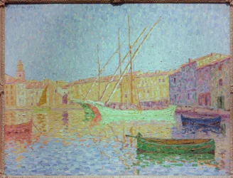 El puerto de Saint-Tropez, el efecto del sol