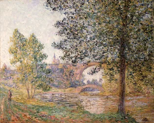 El Eure en el sol crepuscular