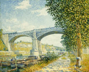 El puente del ferrocarril; Le Pont du Chemin de Fer a Moret