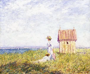 Dos mujeres junto al mar