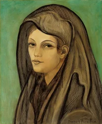 Mujer con mantilla; Femme a la mantille