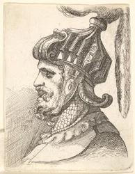 Cabeza con casco, 1662-78