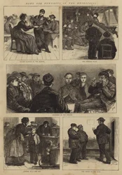 Hogar para niños vendedores de periódicos en la metrópolis