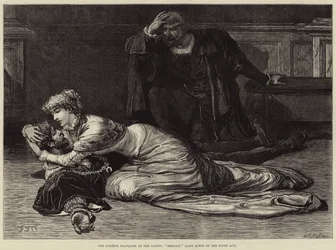 La Comédie Française en el Gaiety, Hernani, última escena del quinto acto