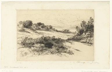 Paisaje montañoso en Swanage Colina del molino de viento