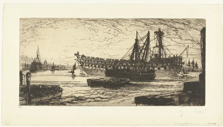 Desmantelando el barco Agamenón Ruptura del Agememnon