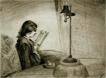Una dama leyendo