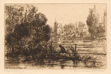 Portafolio de Hamerton III: Iglesia de Twickenham, 1865-72 publicado en 1872