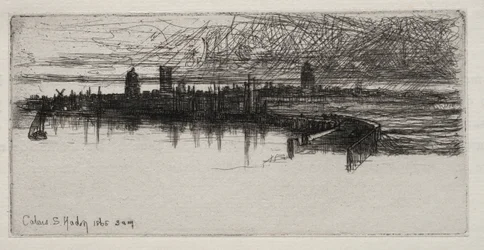 Pequeño muelle de Calais, 1865, 3 A.M., 1865