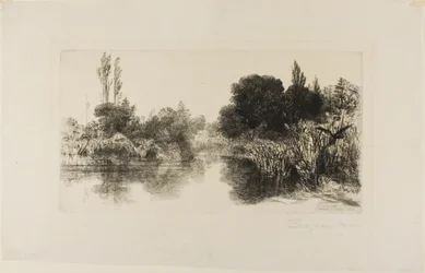 Estanque del Molino Shere, No. II (placa grande)