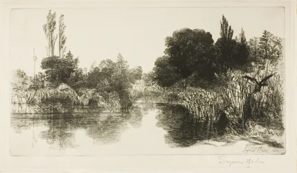 Estanque del Molino Shere, No. II (gran placa)