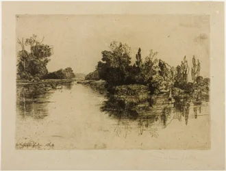 La isla frente a la granja de Boyle