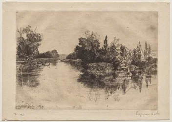 La isla, frente a la granja de Boyle