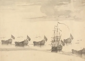 Barcos en un mar en calma