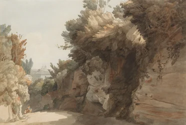 Una Vista Cerca del Arco Scuro, Mirando Hacia la Villa Medici, Roma, 1785