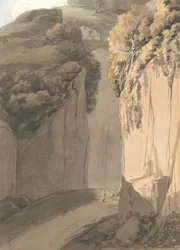 Entrada a la Gruta de Posilippo, Nápoles