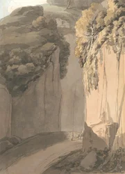 Entrada a la Gruta de Posilippo, Nápoles