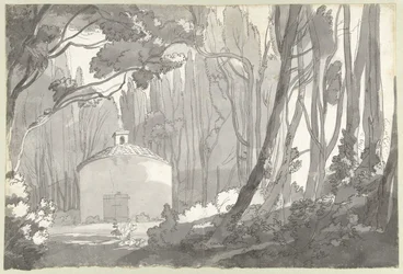 En el parque de la Villa Mondragone en Frascati