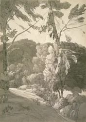 Paisaje boscoso No.1091 (Una escena en Indinowle)