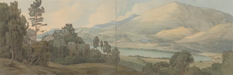 Vista del lago Coniston, Lancashire