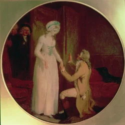 Joven Marlow y la señorita Hardcastle, escena de 