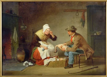 Negociando (El pavo de Navidad) c.1858