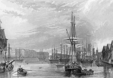 West India Dock, ilustración de 